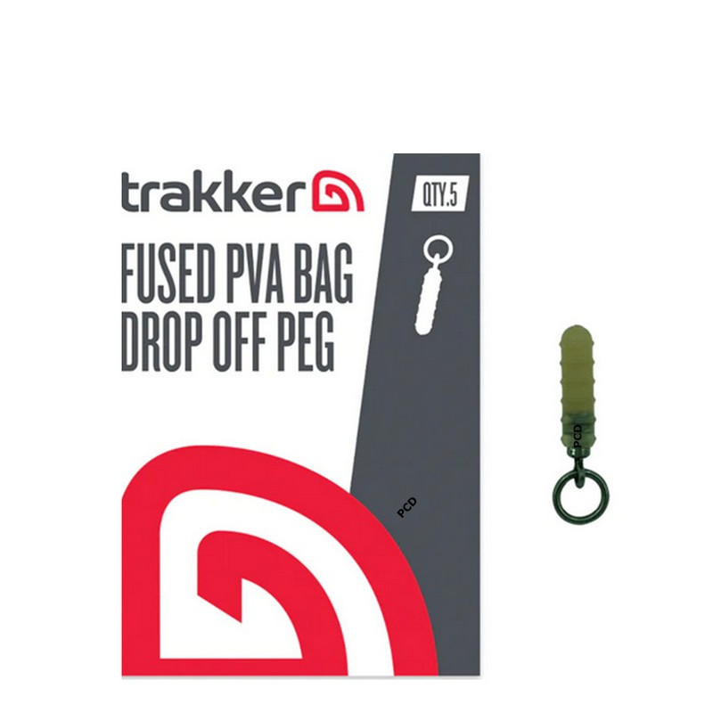 Système Attache Sac PVA Trakker Fused PVA Bag Drop Off Peg Par 5