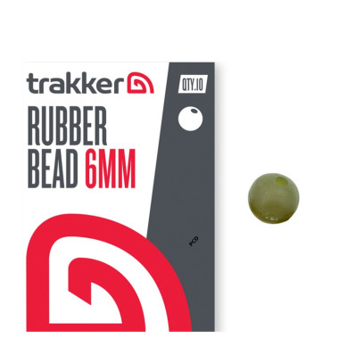 Perles Trakker Rubber Bead 6MM Par 10