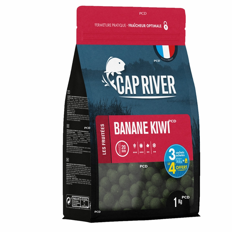 Bouillettes Cap River Banane Kiwi 1kg