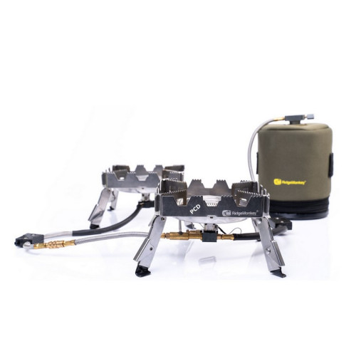 Ensemble De 2 Réchauds Ridge Monkey Quad Connect Pro Full Kit