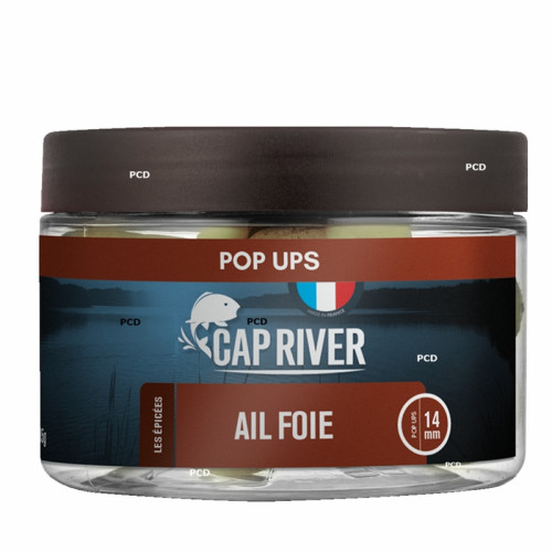 Bouillettes Flottantes Cap River  Pop Ups Ail Foie Jaunes