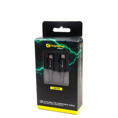 Câble USB-C Ridge Monkey Vault USB C to C Power Delivery Compatible Cable 1m