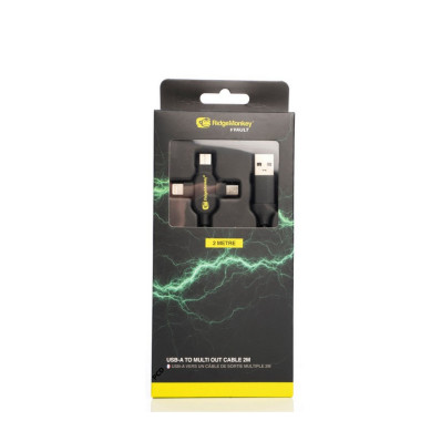 Câble Mutliprise Ridge Monkey Vault USB-A to Multi Out Cable 2m