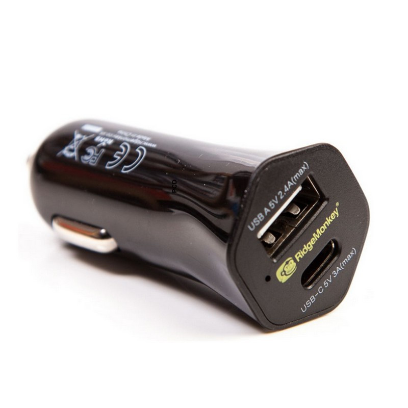 Prise Allume-Cigare Ridge Monkey Vault 15W USB-C Car Charger