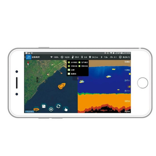 Combiné GPS Et Sondeur Fishing Robot Pour Bateaux Amorceurs Anatec