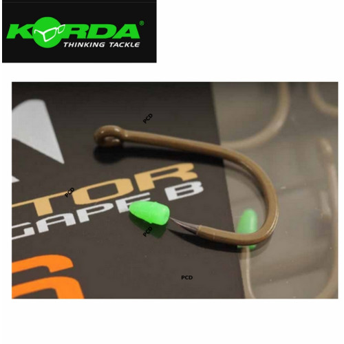 Hameçons Korda Kaptor Wide Gape B Gravel Par 10