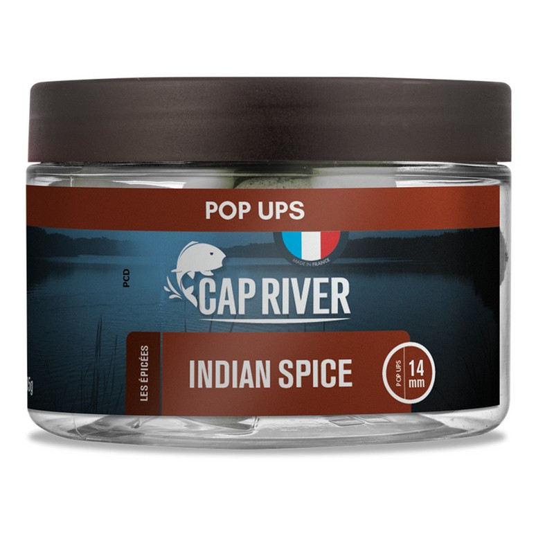 Bouillettes Flottantes Cap River Pop Ups Indian Spice 14mm