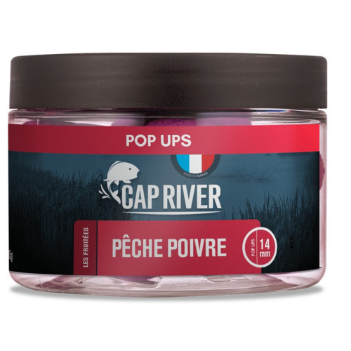 Pop Ups Amorçage Cap River Pêche Poivre 18MM 40G