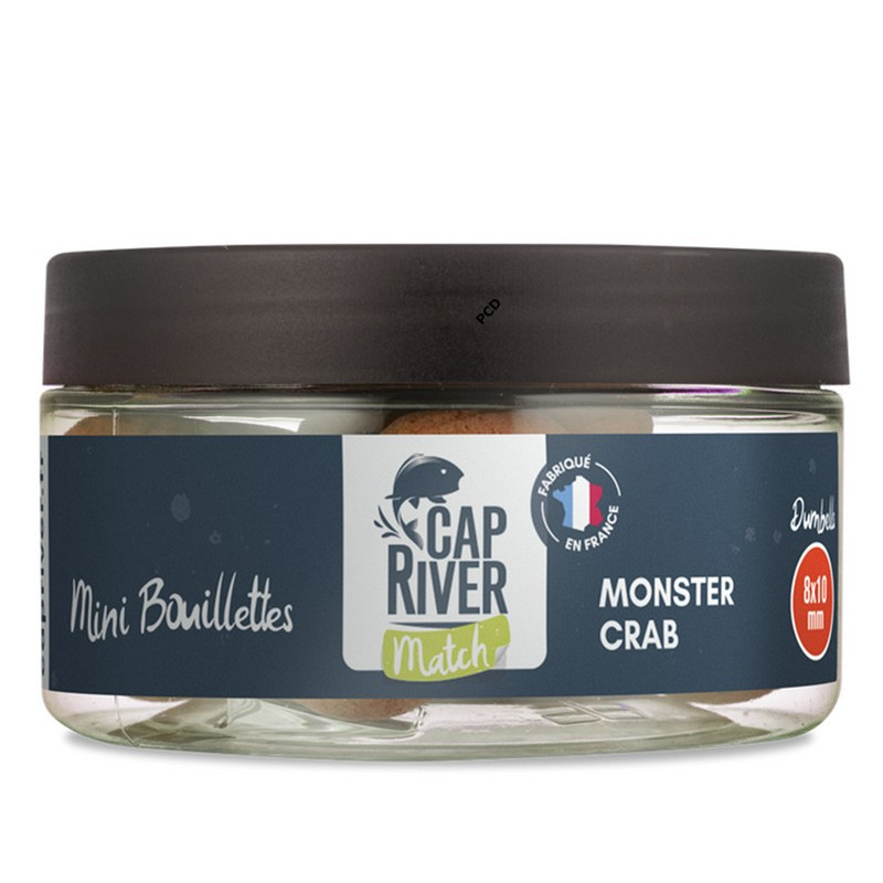 Mini Bouillettes Match Cap River Monster Crab Dumbells 8x10mm 50G