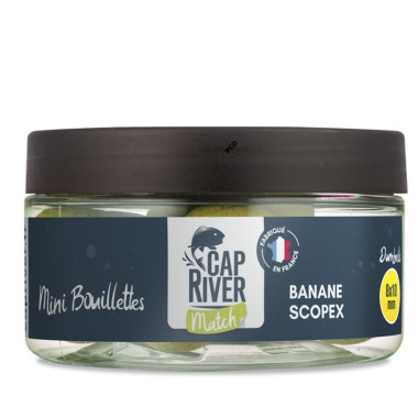 Mini Bouillettes Match Cap River Dumbells Banane Scopex 8x10mm 50G
