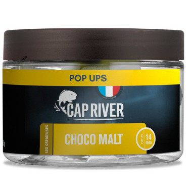 Bouillettes Flottantes Cap River Pop Ups Choco Malt Blanc