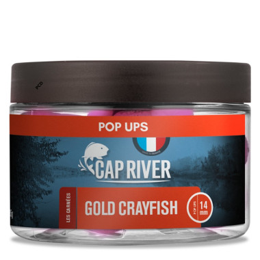 Bouillettes Flottantes Cap River Pop Ups Gold Crayfish Rose