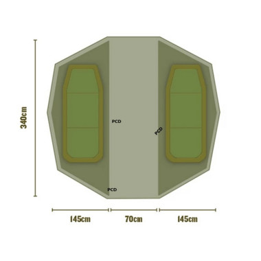 Chambre Intérieure Double Pour Biwy Trakker Superdome Biwy Inner Capsule Twin