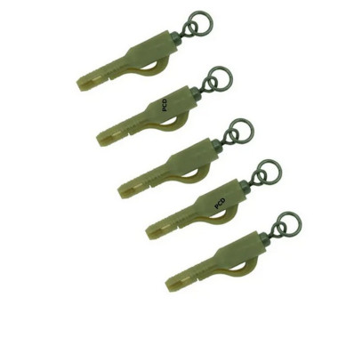 Clips Plombs Trakker Fused Lead Clip Ring Swivel Par 5