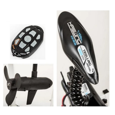 Moteur Electrique Haswing Cayman-B 80lbs 24V Noir Avec Télécommande