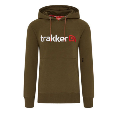 Sweat à Capuche Homme Kaki Trakker CR Logo Hoody