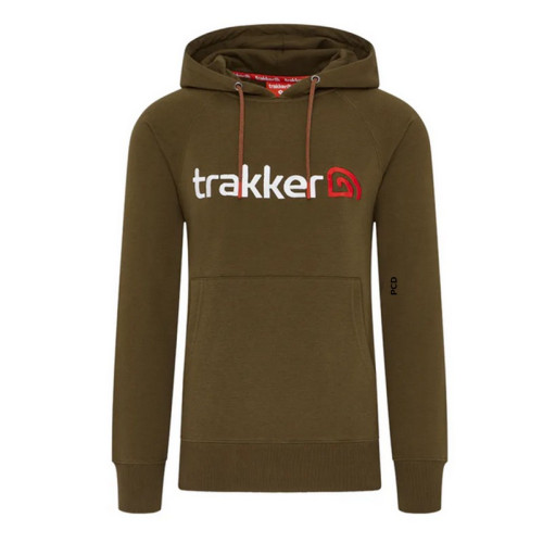 Sweat à Capuche Homme Kaki Trakker CR Logo Hoody