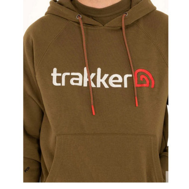 Sweat à Capuche Homme Kaki Trakker CR Logo Hoody