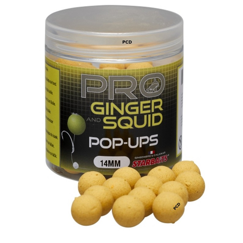 Bouillettes Flottantes Starbaits Probiotic Pro Ginger Squid Pop-up 50G