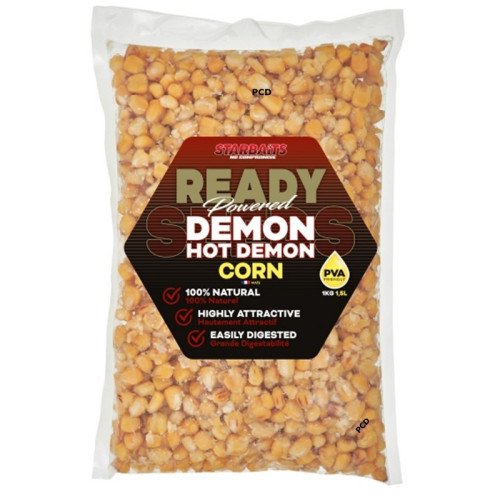 Graines Cuites Starbaits Ready Seeds Corn Demon Hot Demon 1Kg