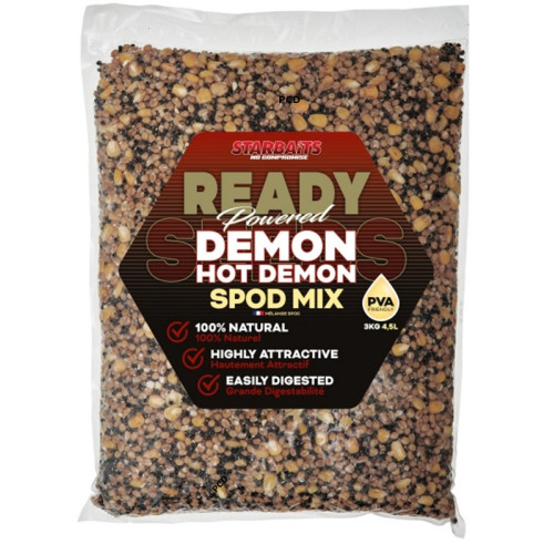 Graines Cuites Starbaits Ready Seeds Spod Mix Demon Hot Demon 3Kg