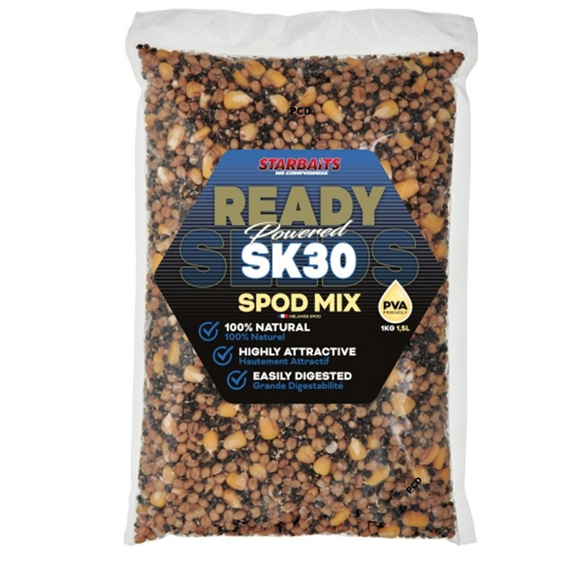 Graines Cuites Starbaits Ready Seeds Spod Mix SK30 1Kg
