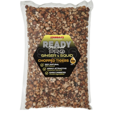 Cuites Starbaits Ready Seeds Chopped Tigers Pro Ginger Squid 1Kg500