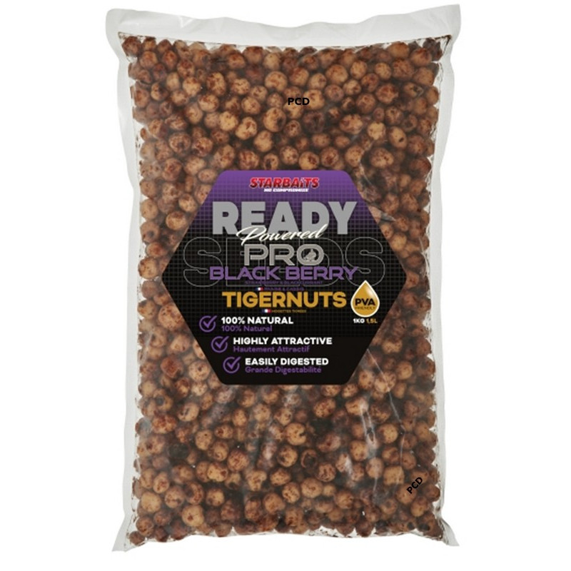 Graines Cuites Starbaits Ready Seeds Tigernuts Pro Blackberry 1Kg