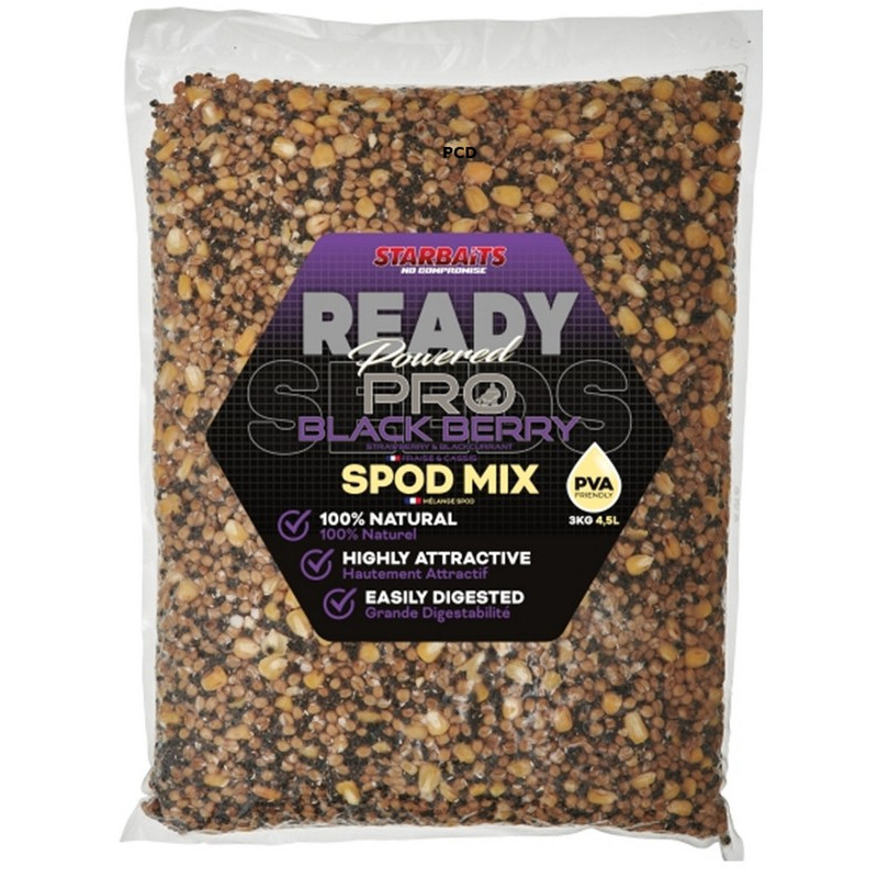 Graines Cuites Starbaits Ready Seeds Spod Mix Pro Blackberry 3Kg
