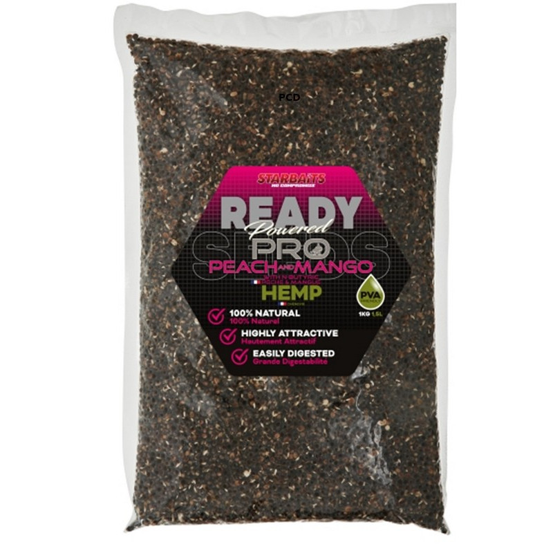 Graines Cuites Starbaits Ready Seeds Hemp Pro Peach Mango 1Kg