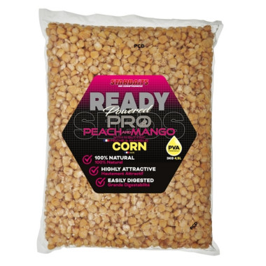 Graines Cuites Starbaits Ready Seeds Corn Pro Peach Mango 3Kg
