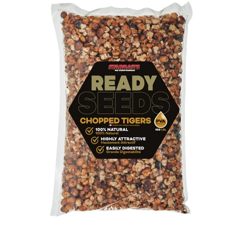 Graines Cuites Starbaits Ready Seeds Chopped Tigers 1Kg
