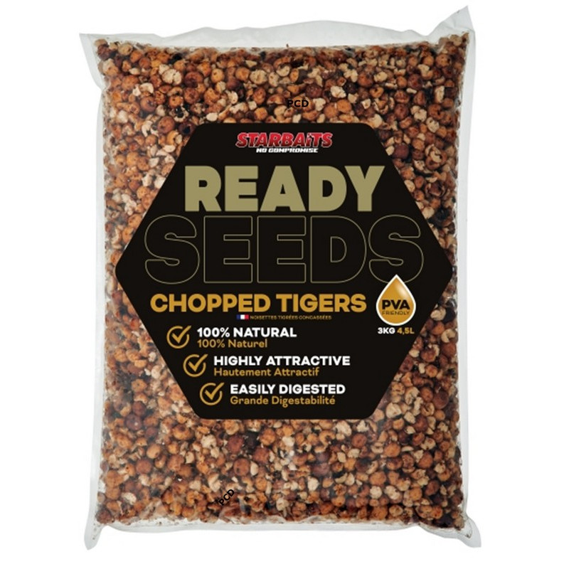 Graines Cuites Starbaits Ready Seeds Chopped Tigers 3Kg