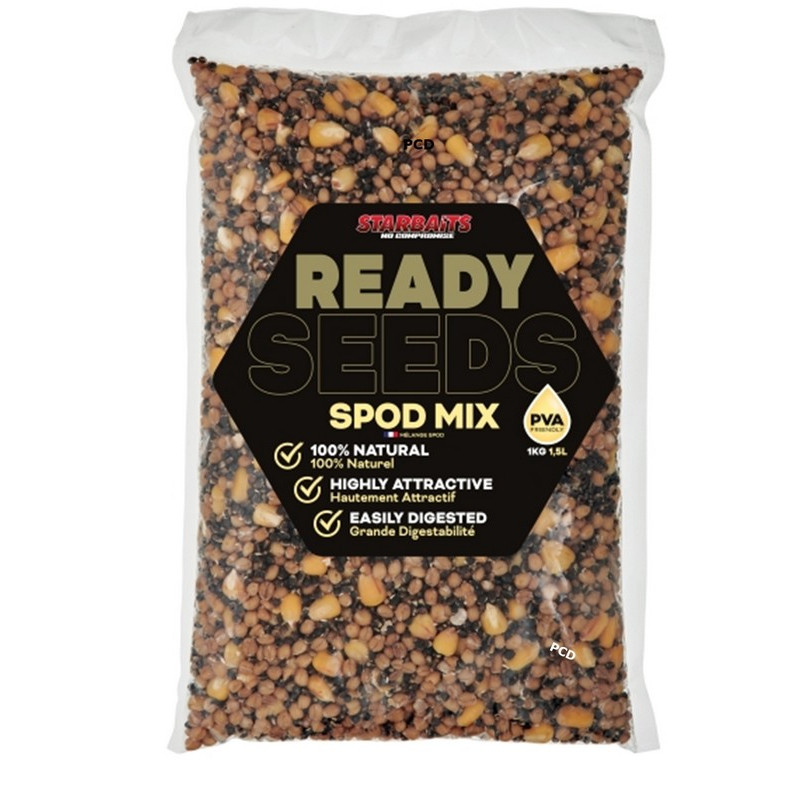 Graines Cuites Starbaits Ready Seeds Spod Mix 1Kg500