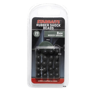 Perles Starbaits Rubber Shocks Beads 8MM Par 20