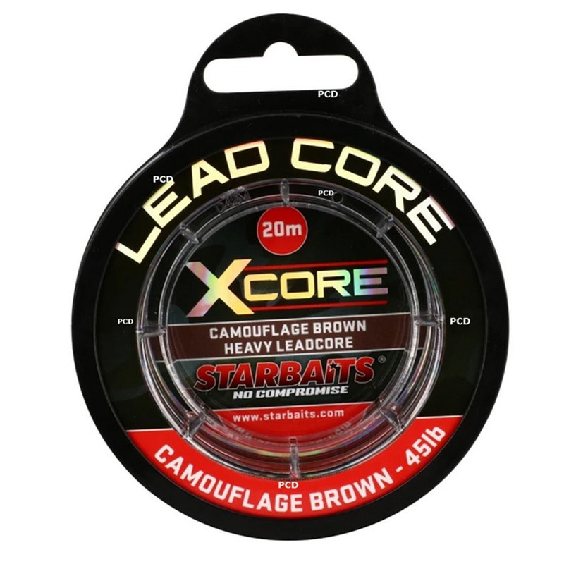 Tresse A Bas de Ligne Starbaits Leadcore X Core 20M Marron
