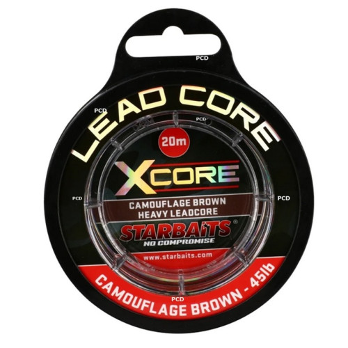 Tresse A Bas de Ligne Starbaits Leadcore X Core 20M Marron