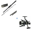 Ensemble Carpe Prowess Scorpium 10P 3Lbs + Scorpium 6001FD Débrayable