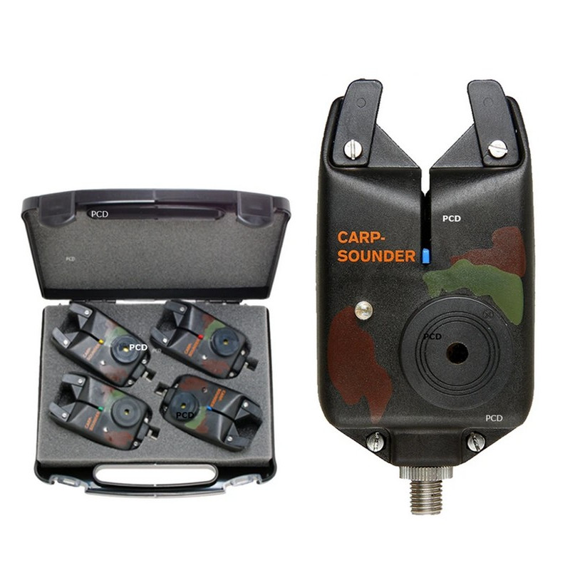 Coffret 4 Détecteurs Carpsounder Basic Camou 4 Coloris