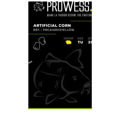 Appâts Artificiels Grain De Maïs Prowess Jaune Par 20