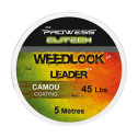 Tresse Prowess Weedlook Leader Line Elitech Brown 5M 45LBS