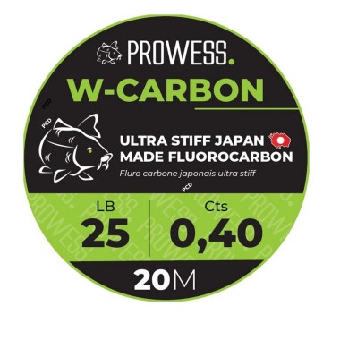 Fluoro Carbone Prowess W-Carbon Transparent 20M