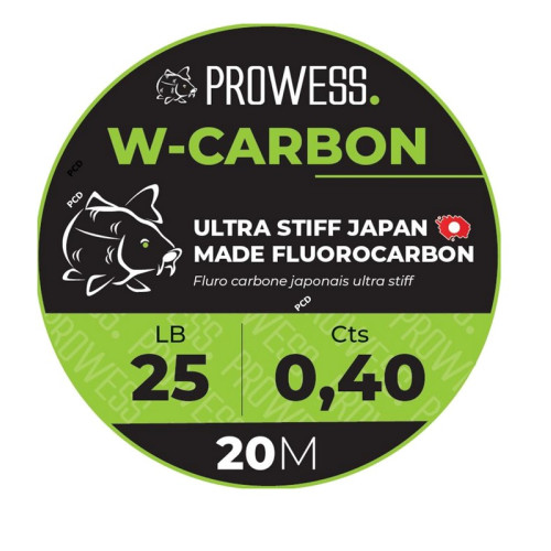 Fluoro Carbone Prowess W-Carbon Transparent 20M