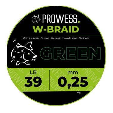 Tresse Prowess W-Braid Green 1000M