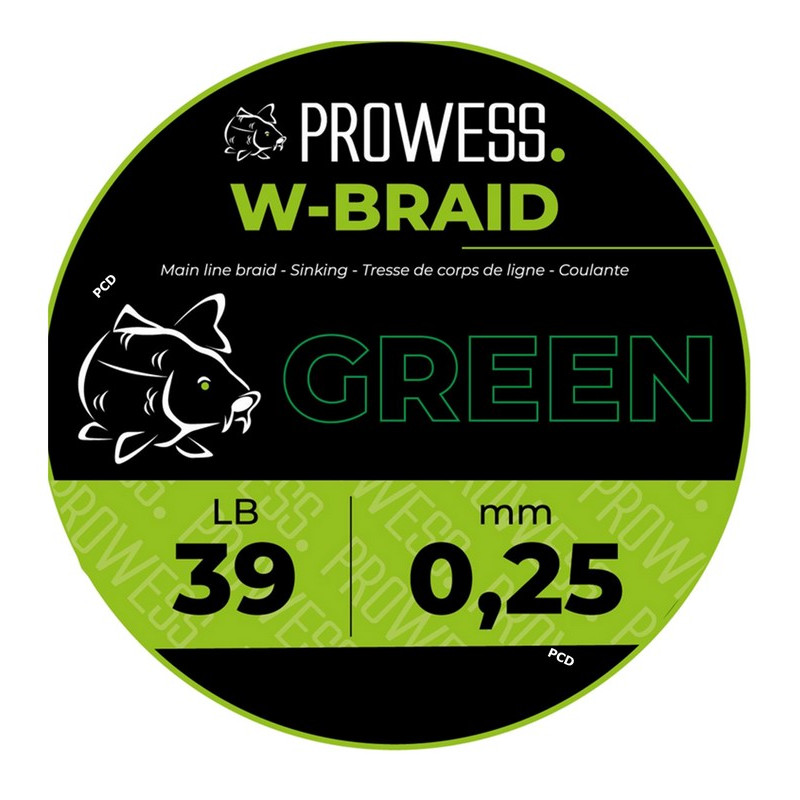 Tresse Prowess W-Braid Green 1000M