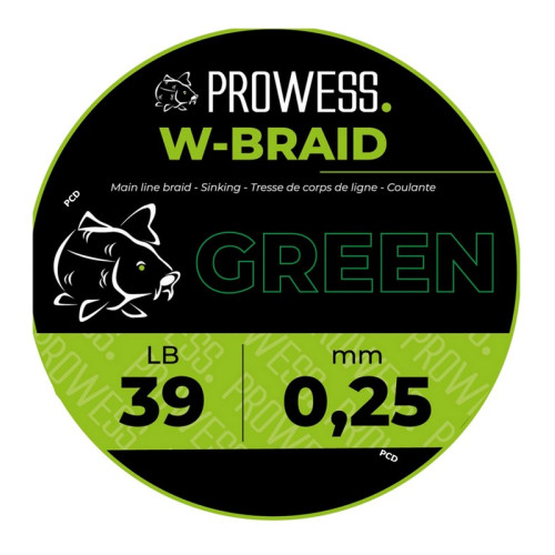 Tresse Prowess W-Braid Green 1000M