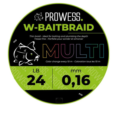 Tresse Prowess W-Baitbraid 300M Multicolore