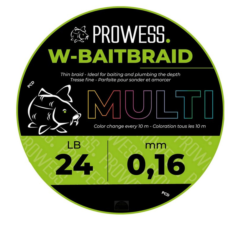 Tresse Prowess W-Baitbraid 300M Multicolore