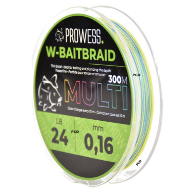 Tresse Prowess W-Baitbraid 300M Multicolore