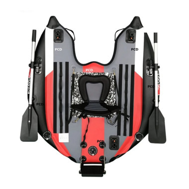 Float Tube Seven Bass FlatForm Junior Gris